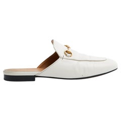 Gucci Mules Princetown EU39.5 Pelle ecru Horsebit Loafers Slippers UK6 US8.5