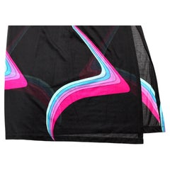 Gucci Multicolor Abstract Print Wrap Skirt circa 1970s