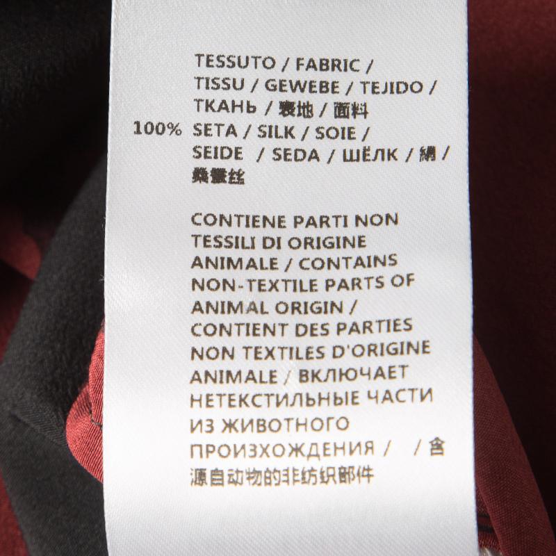 Women's Gucci Multicolor Animal Printed Silk Oversized Blouse M