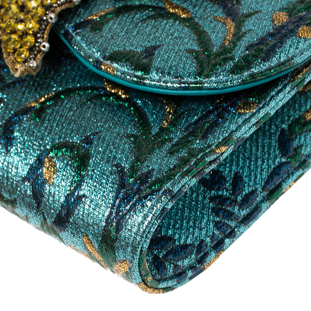 Gucci Multicolor Brocade Fabric Small Sylvie Shoulder Bag 1
