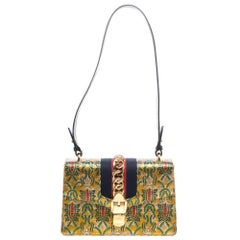 Gucci Multicolor Brocade Fabric Small Sylvie Shoulder Bag