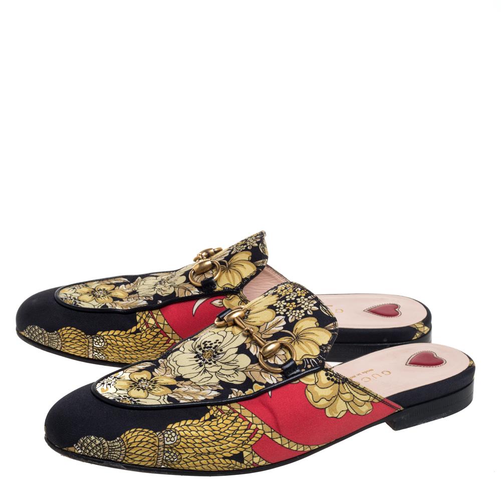 gucci canvas mules