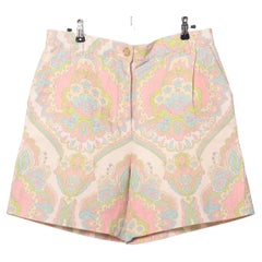 Gucci Multicolor Cotton Linen Shorts