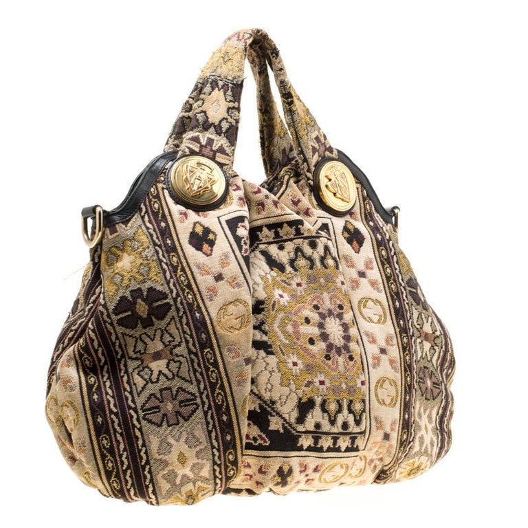 Gucci Multicolor Embroidered Tapestry Fabric Large Hysteria Hobo For ...