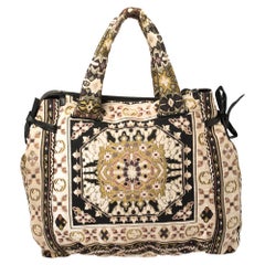 Gucci Multicolor Embroidered Tapestry Fabric Large Hysteria Tote