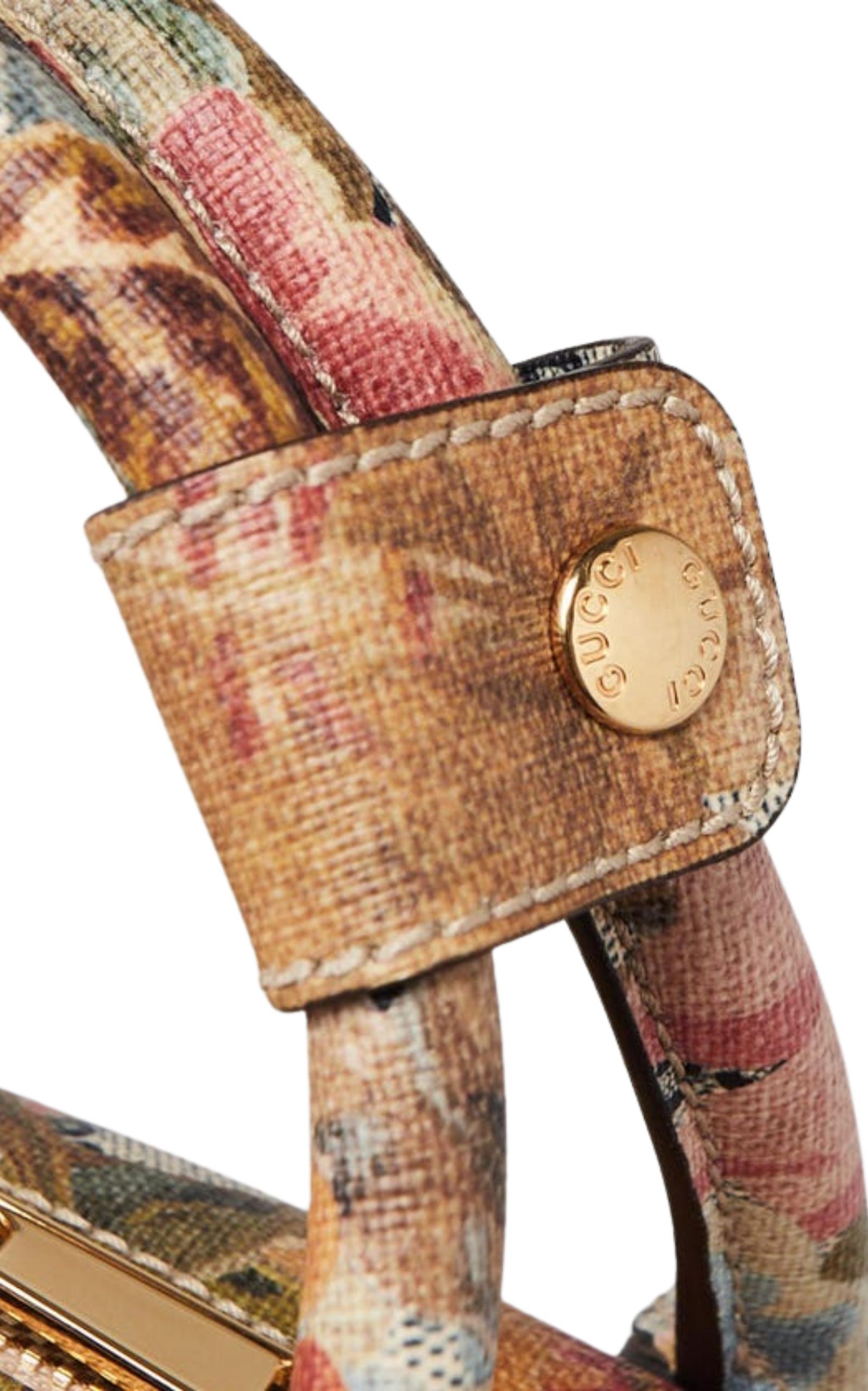 Women's Gucci Multicolor Floral Print GG Coated Canvas Ophidia Bag For Sale