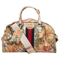 Gucci Multicolor Floral Print GG Coated Canvas Ophidia Bag