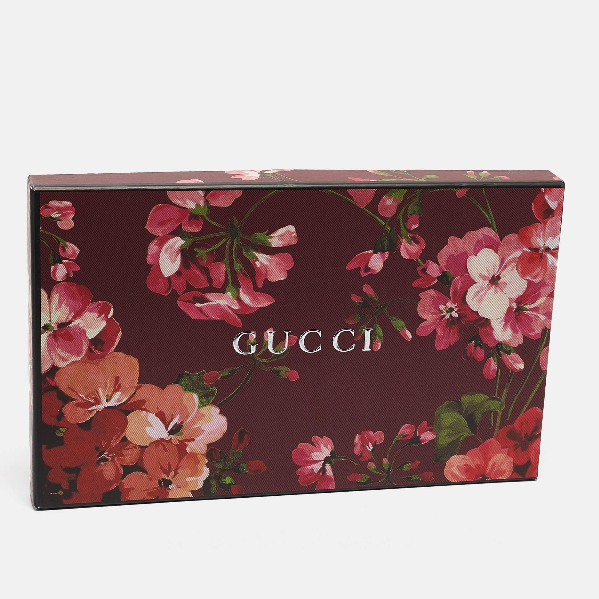 Women's Gucci Multicolor GG Blooms Print Silk Blend Square Scarf