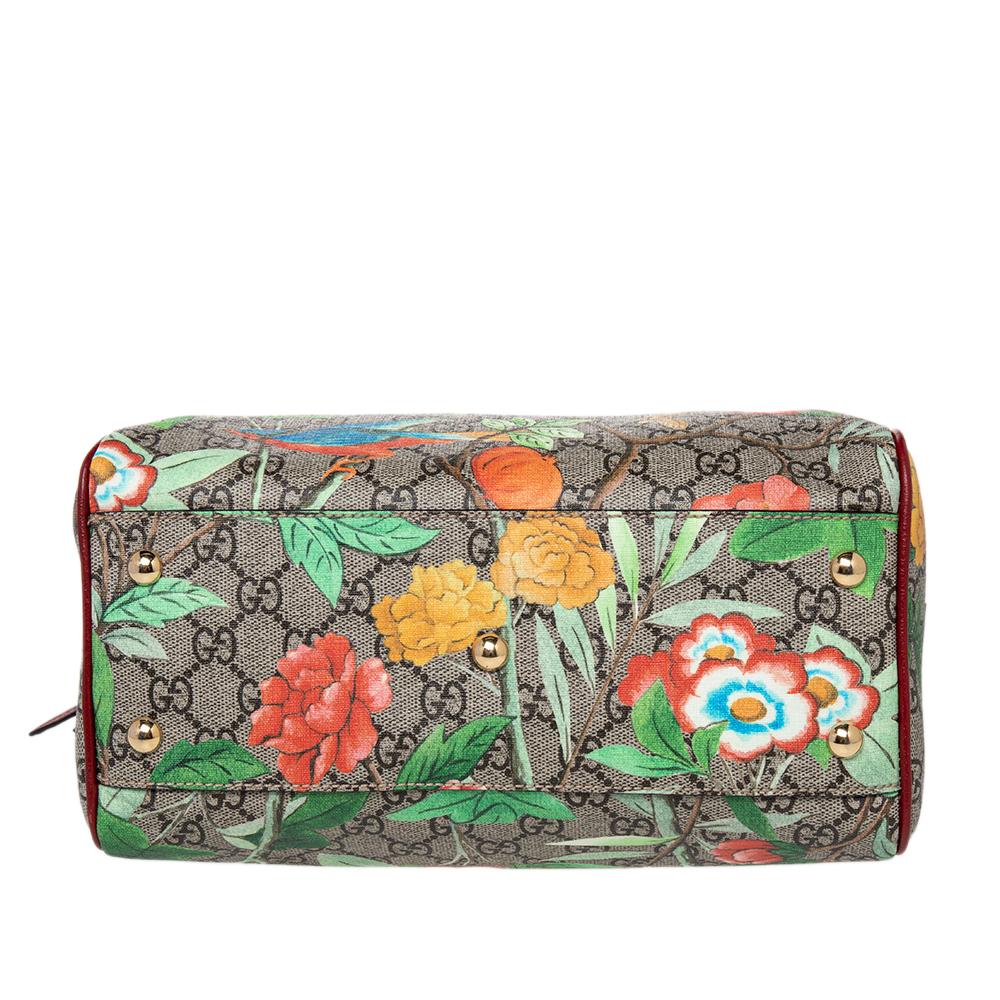 gg blooms supreme canvas & leather crossbody
