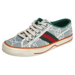 Gucci Multicolor GG Canvas Tennis 1977 Low Top Sneakers Size 39