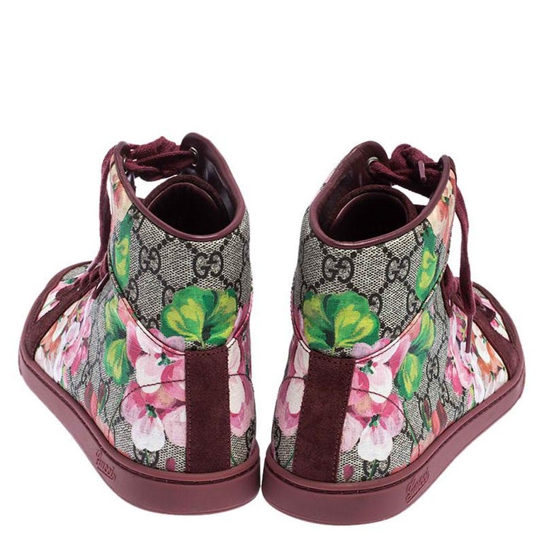gucci floral sneakers women