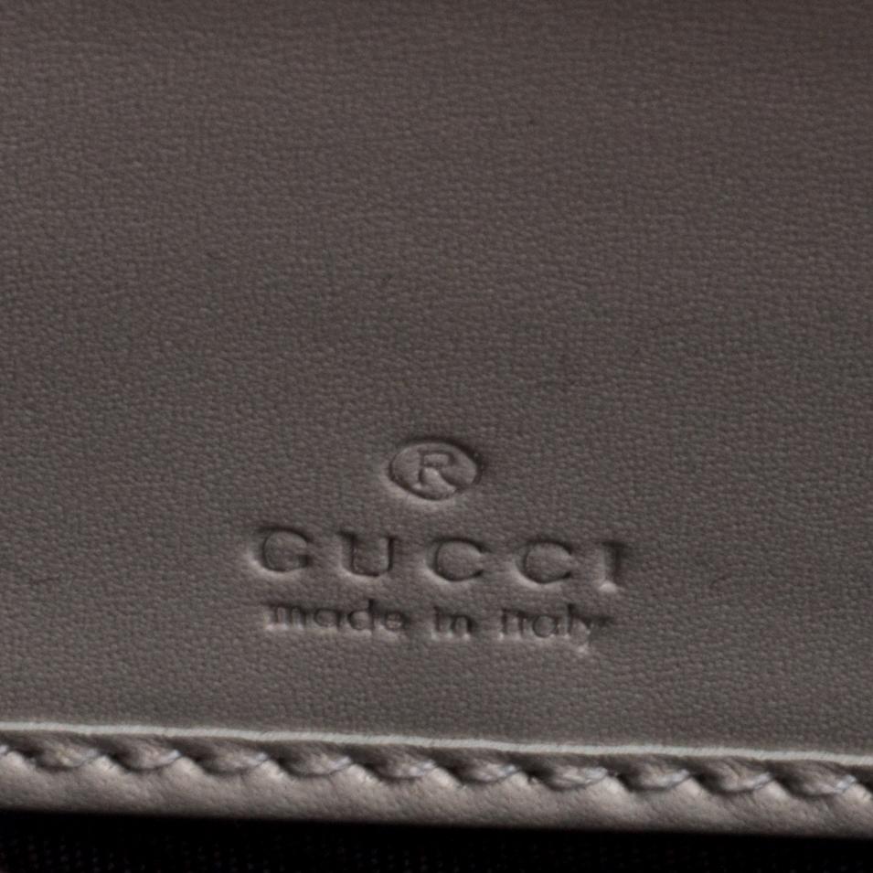 Gucci Multicolor GG Marmont Leather Trompe L'Oeil Zip Around Wristlet Wallet 3