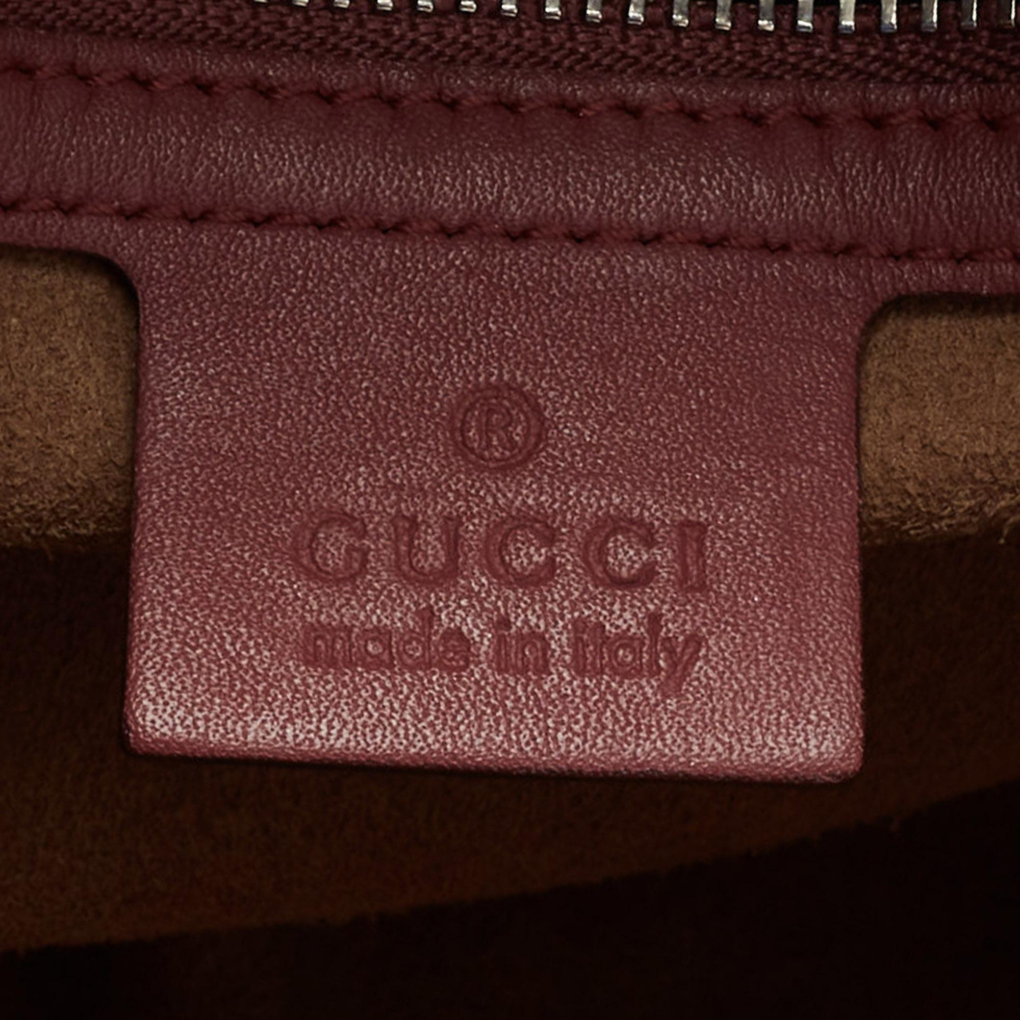 Gucci Multicolor GG Supreme Blooms Canvas And Leather Boston Bag 2
