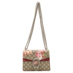 Gucci Multicolor GG Supreme Blooms Canvas and Suede Mini Dionysus Shoulder Bag