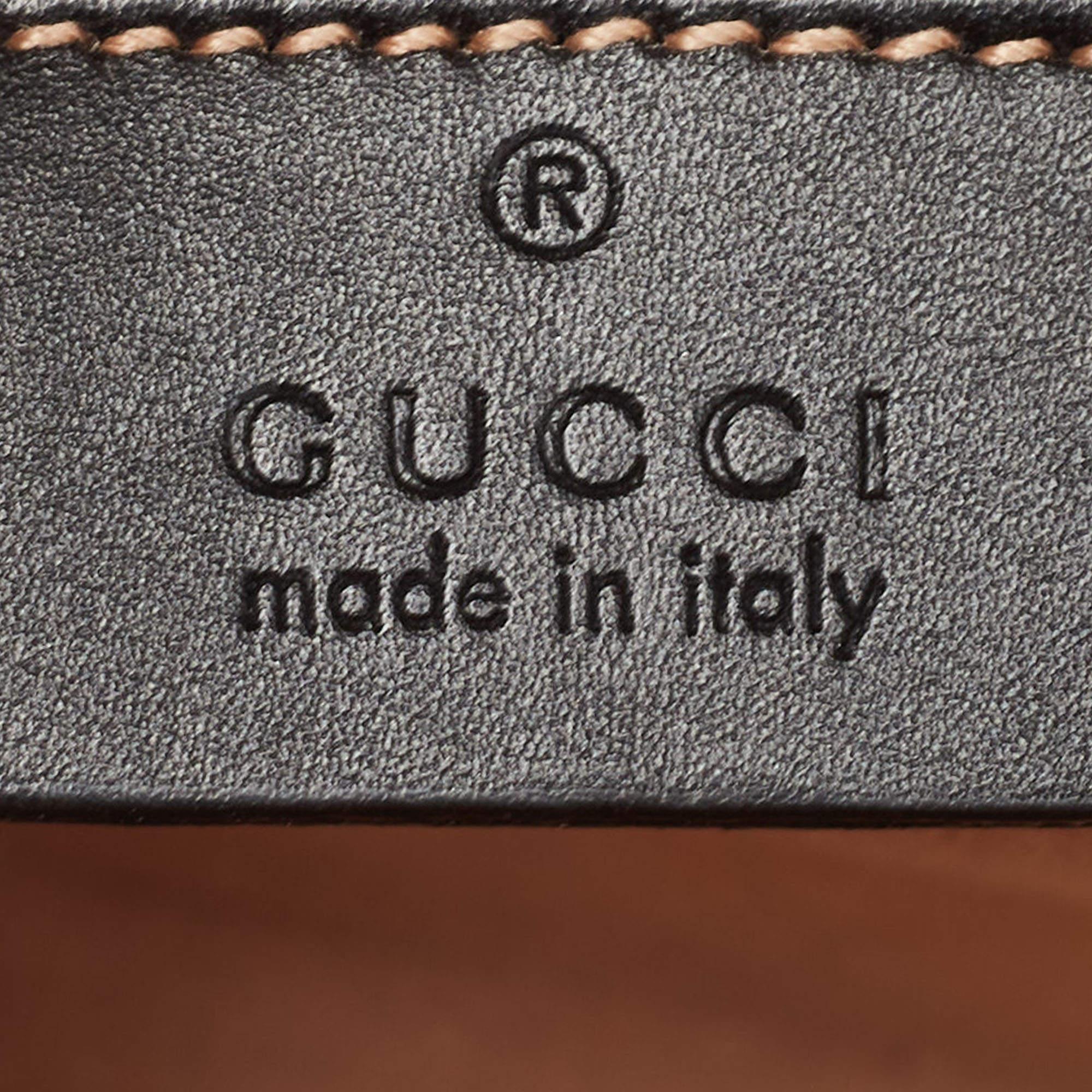 Gucci Multicolor GG Supreme Canvas and Elaphe Medium Osiride Shoulder Bag For Sale 2
