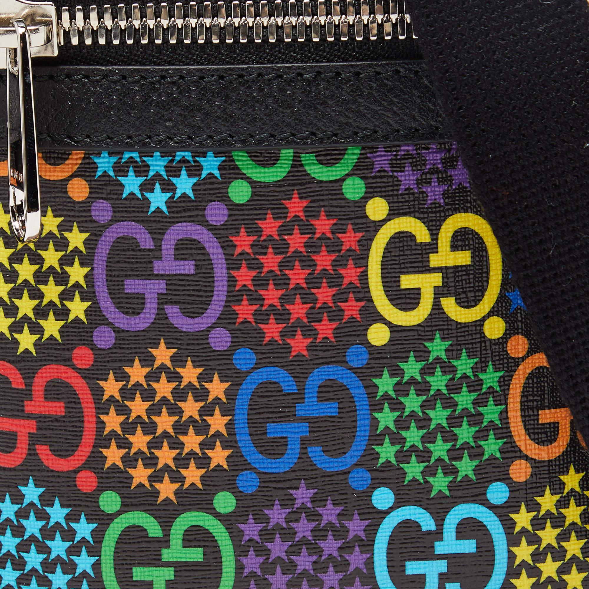 Gucci Multicolor GG Supreme Canvas and Leather Psychedelic Crosbody Bag 1