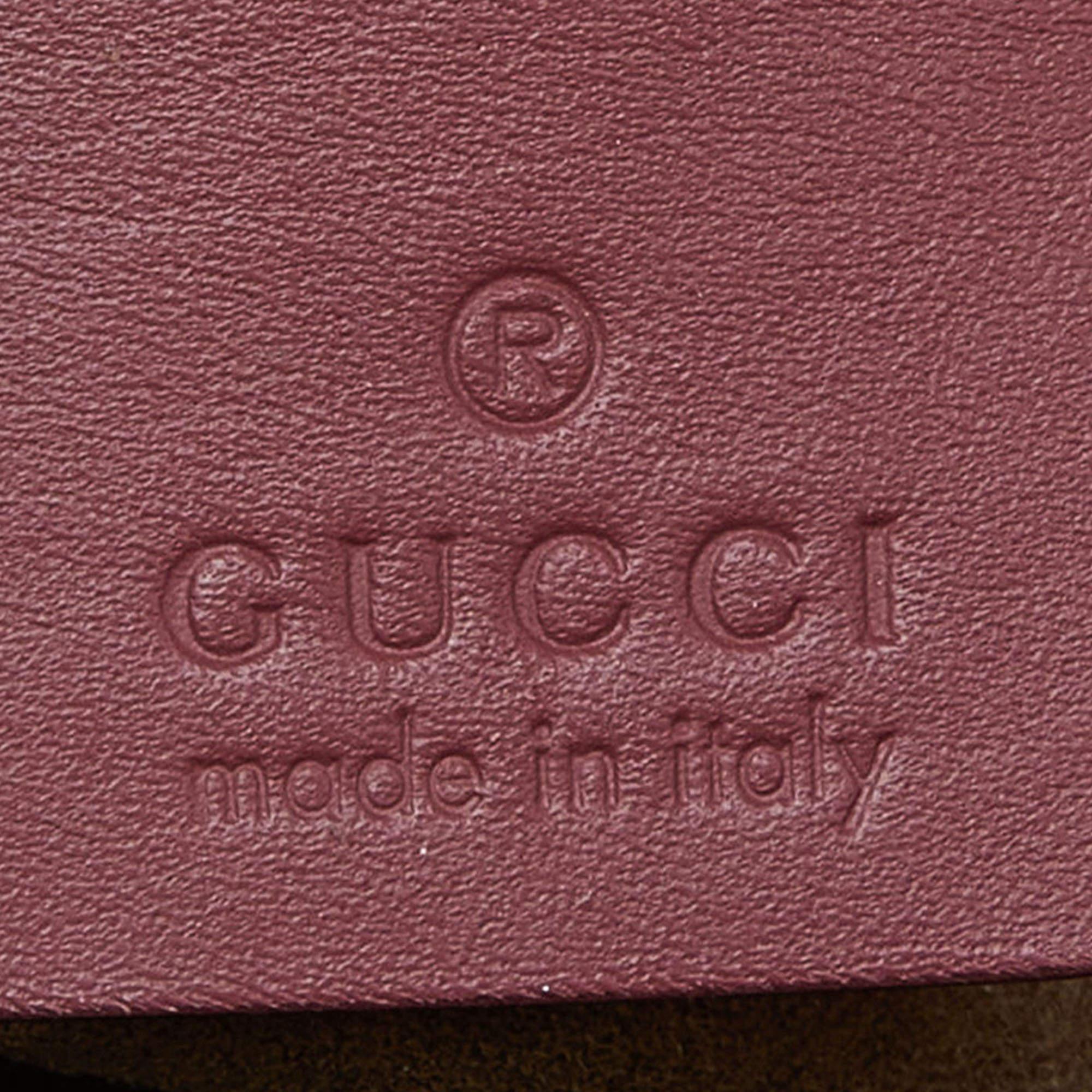 Gucci Multicolor GG Supreme Canvas and Leather Small Blooms Boston Bag In Good Condition In Dubai, Al Qouz 2