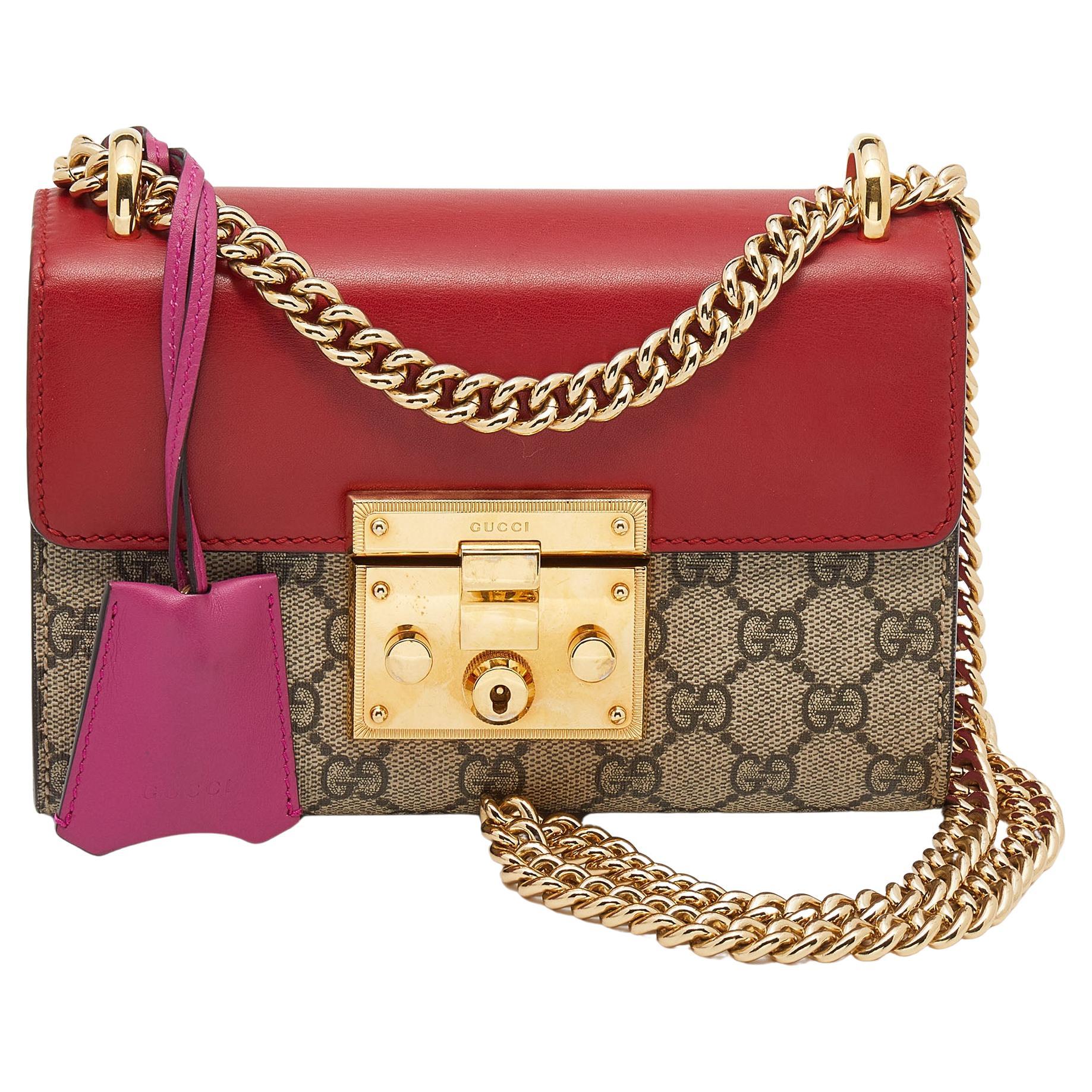 Gucci padlock small gg supreme canvas shoulder bag new arrivals