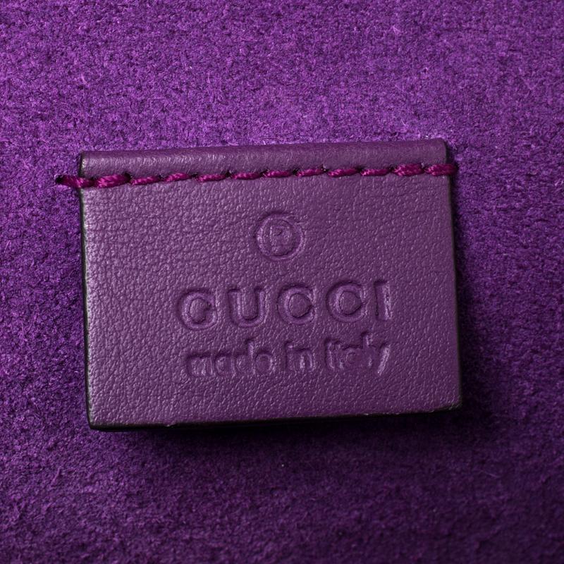 Gucci Multicolor GG Supreme Canvas Embroidered Cat Small Dionysus Shoulder Bag 3