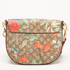 Gucci Multicolor GG Supreme Canvas Tian Padlock Messenger Bag