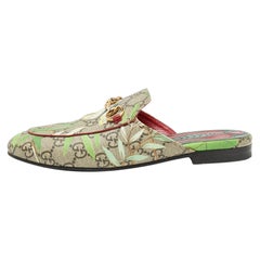 Gucci - Mules plates « Princetown » en toile Tian multicolore GG Supreme, taille 35