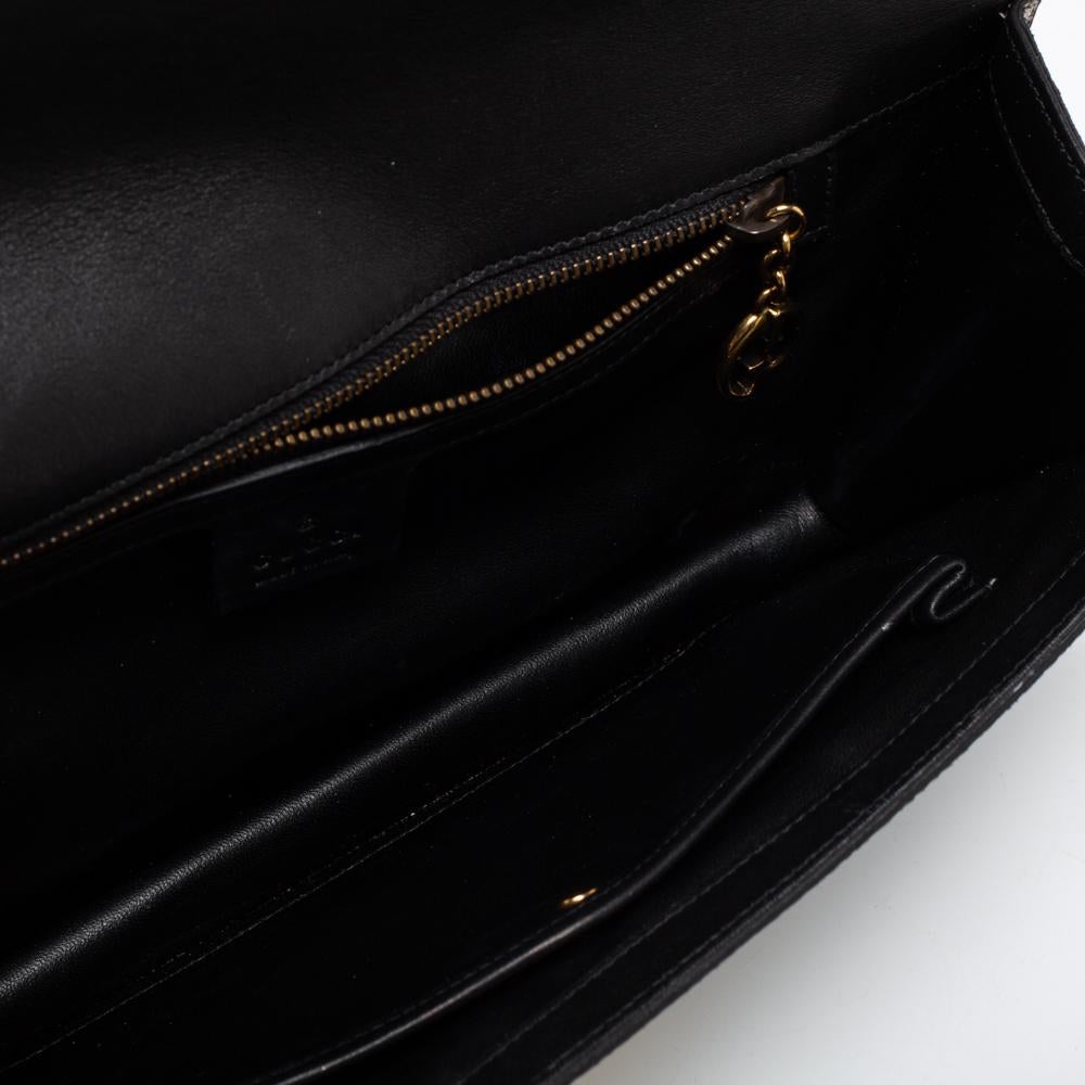 Gucci Multicolor Holographic Crackled Leather Heartbeat Clutch 5