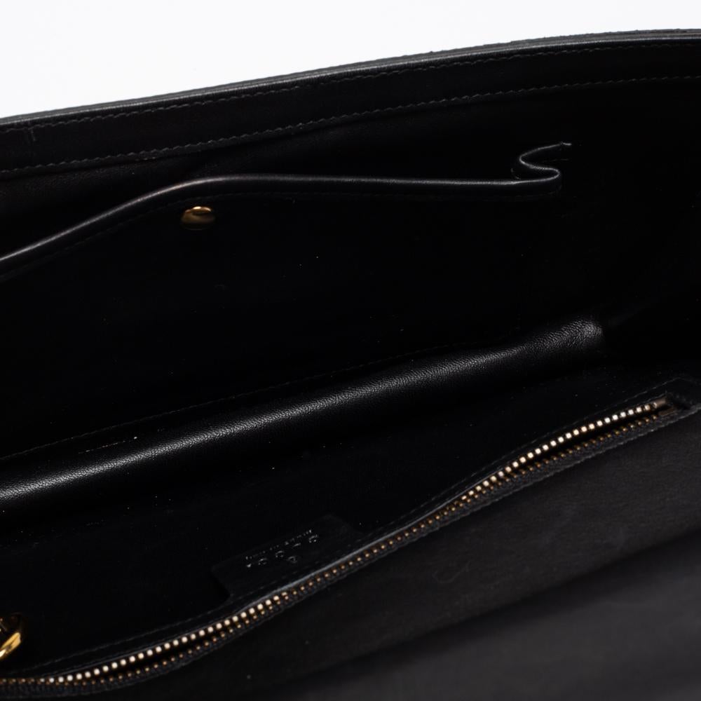Gucci Multicolor Holographic Crackled Leather Heartbeat Clutch 4