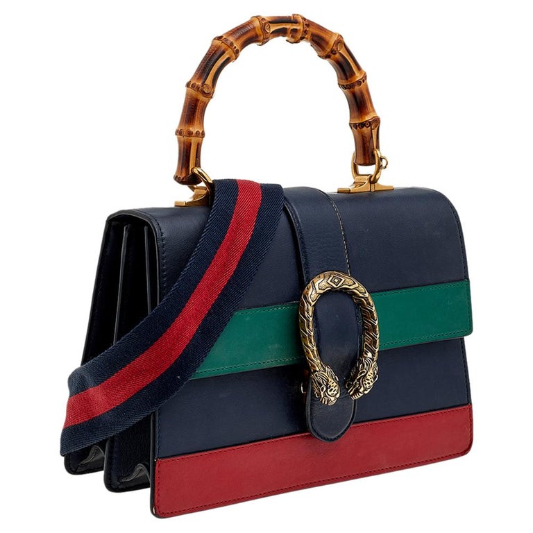 Gucci Multicolor Leather Dionysus Medium Bamboo Top Handle Bag at 1stDibs