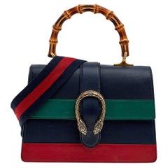 Gucci Multicolor Leder Dionysus Medium Bamboo Top Handle Bag