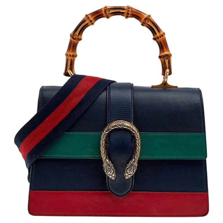 Gucci Multicolor Leather Dionysus Medium Bamboo Top Handle Bag at 1stDibs