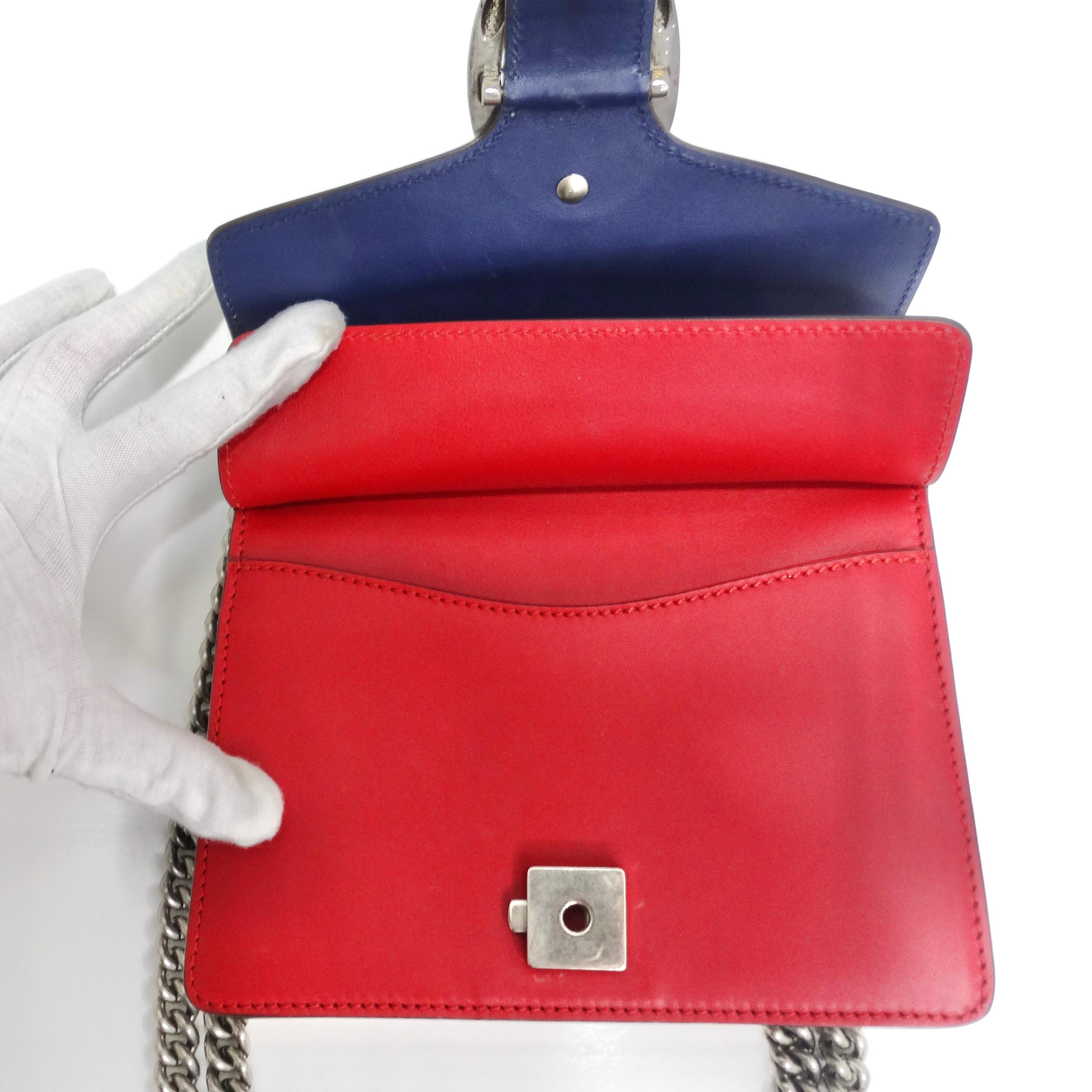 Mehrfarbige Dionysus-Tasche aus Leder mit Mini-Kristallschlangenstickereien von Gucci im Angebot 7