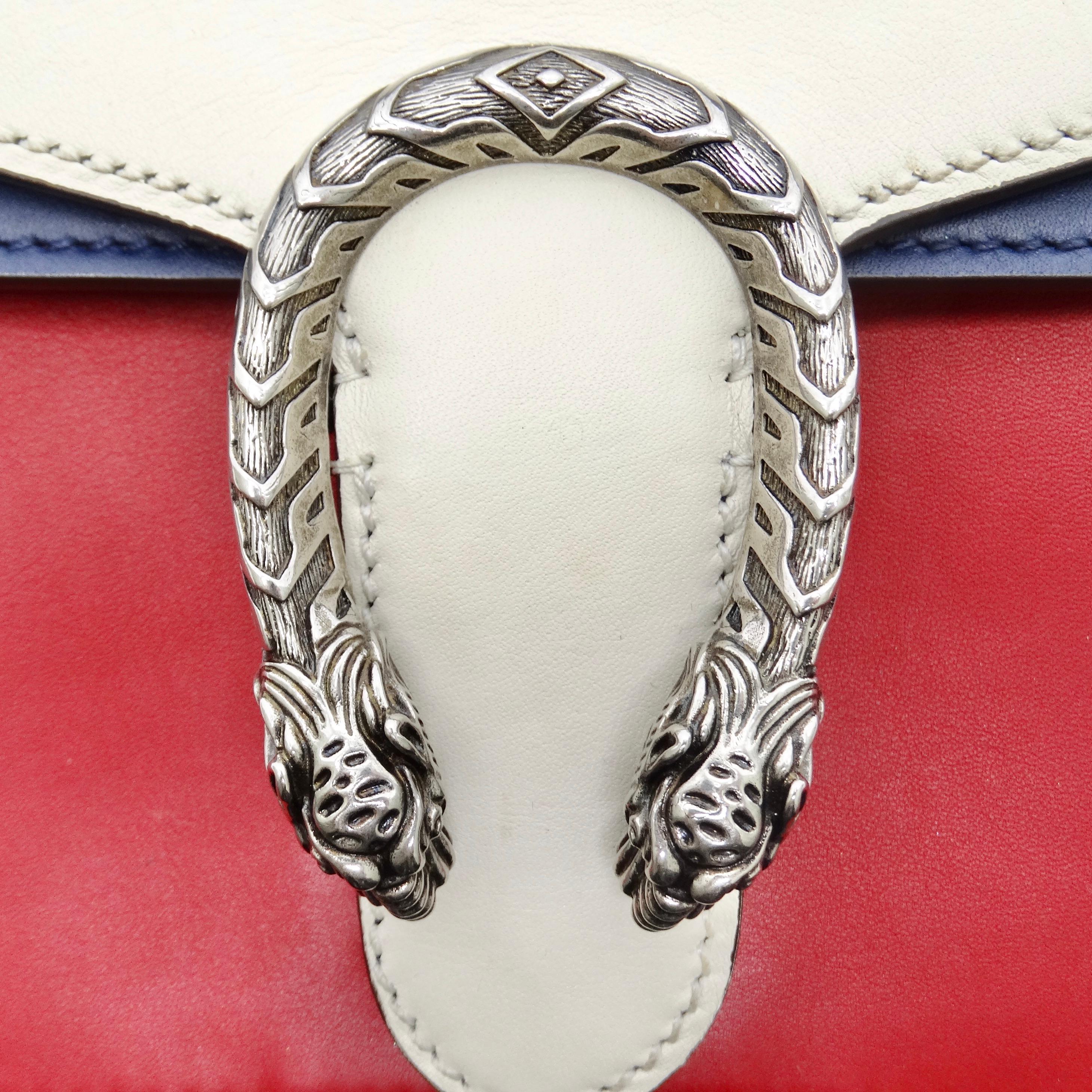 Gucci mini sac Dionysus brodé en forme de serpent en cuir multicolore en vente 1