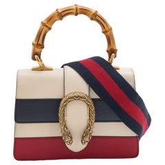 Used Gucci Multicolor Leather Mini Dionysus Bamboo Top Handle Bag
