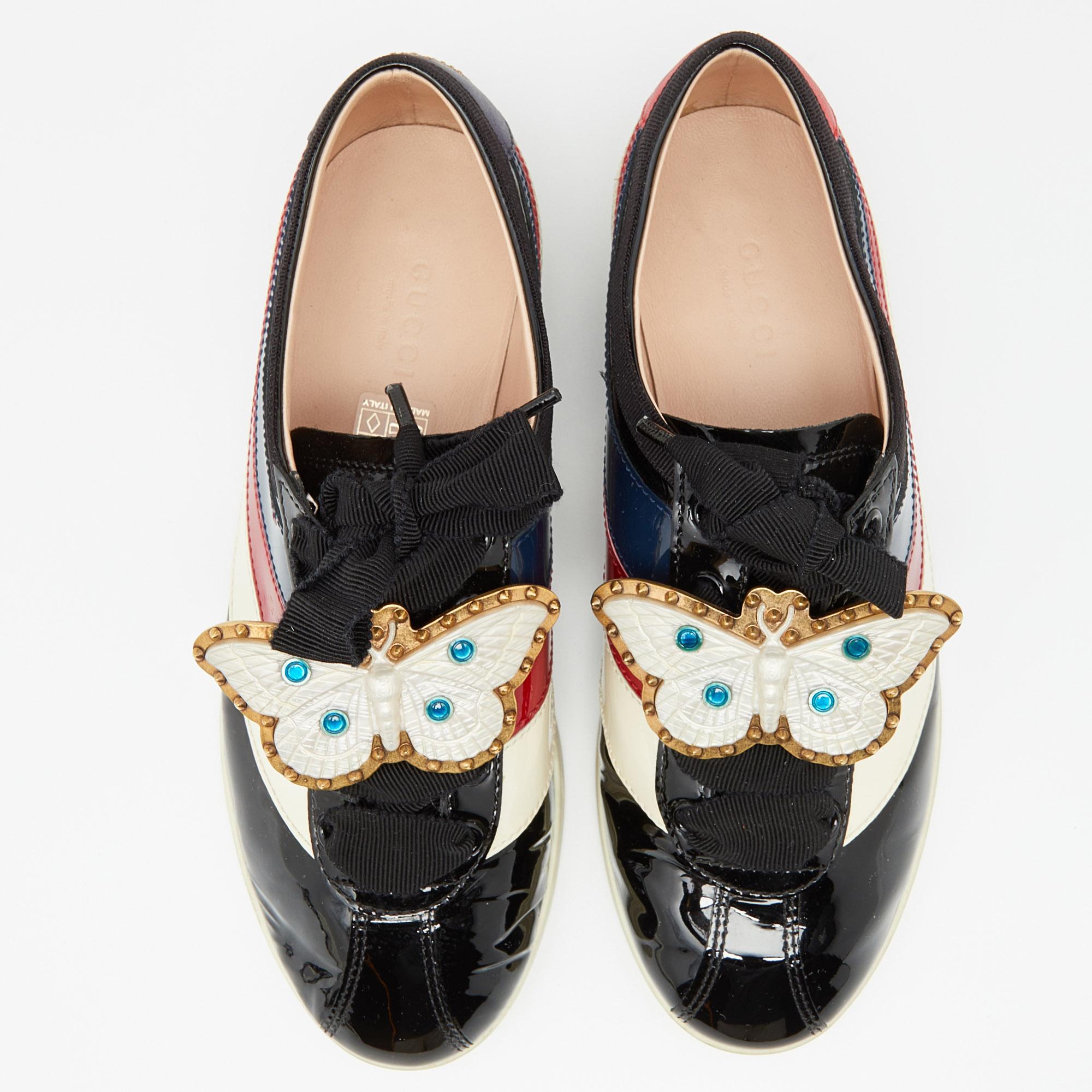 Gucci butterfly trainers sales