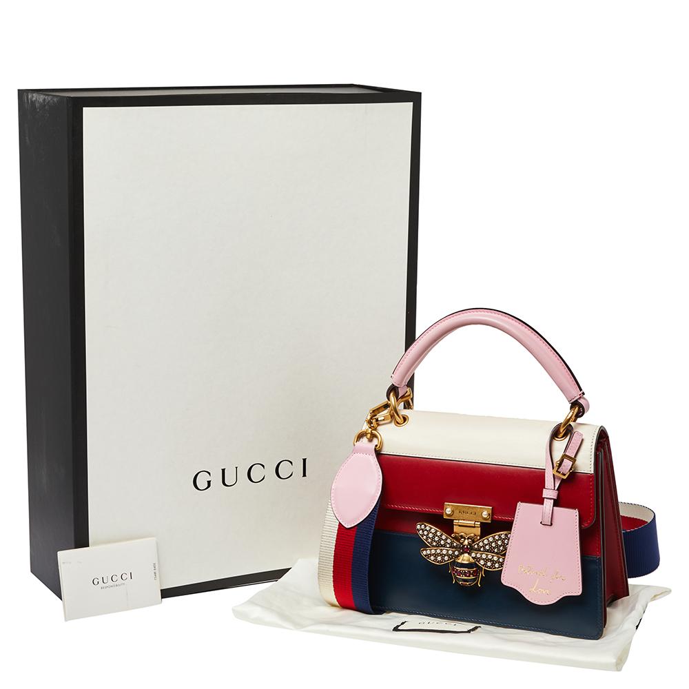 Gucci Multicolor Leder Small Queen Margaret Top Handle Bag 6