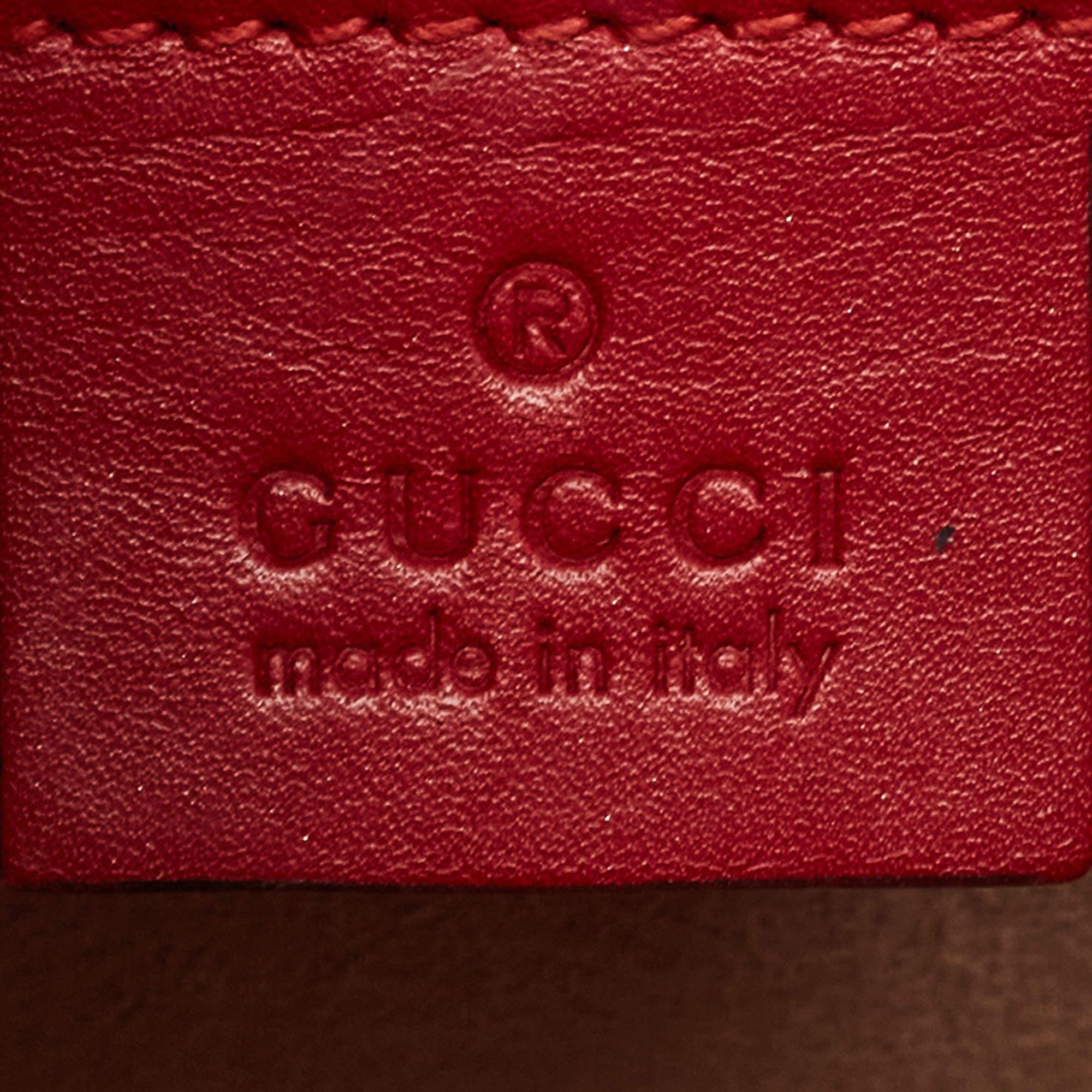 Gucci Mehrfarbige Queen Margaret Top Handle Bag aus Leder im Angebot 16