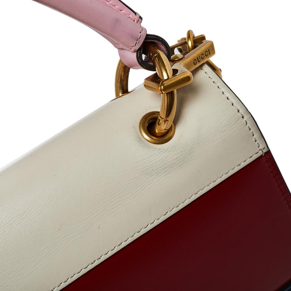 Gucci Multicolor Leder Small Queen Margaret Top Handle Bag Damen