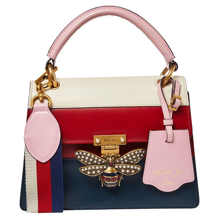 Gucci Multicolor Leather Small Queen Margaret Top Handle Bag at 1stDibs