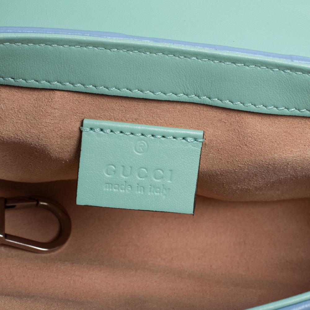 Gucci Multicolor Matelassé Leather Super Mini GG Marmont Crossbody Bag 3