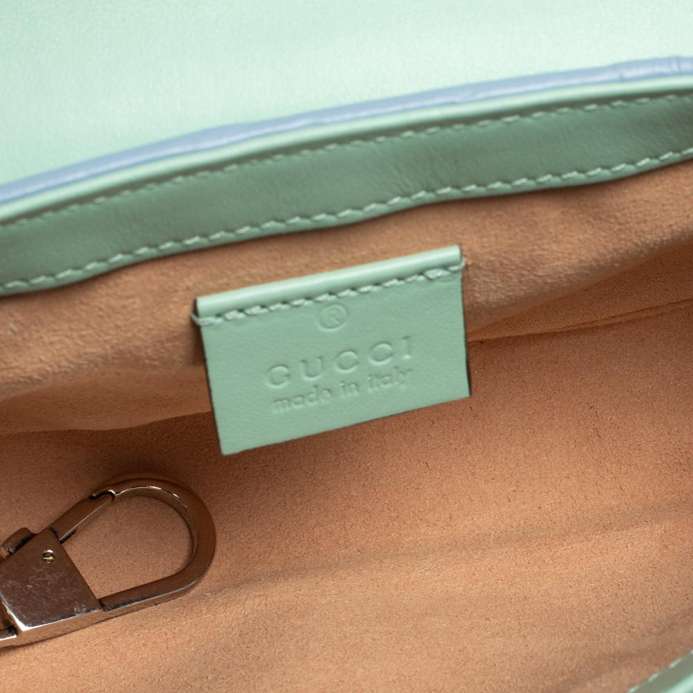 Gucci Multicolor Matelassé Leather Super Mini GG Marmont Crossbody Bag 1