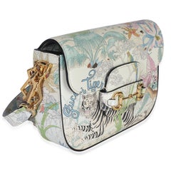 Gucci Multicolor New Shanghai Tiger Savanah Web Mini Horsebit 1955 Shoulder Bag