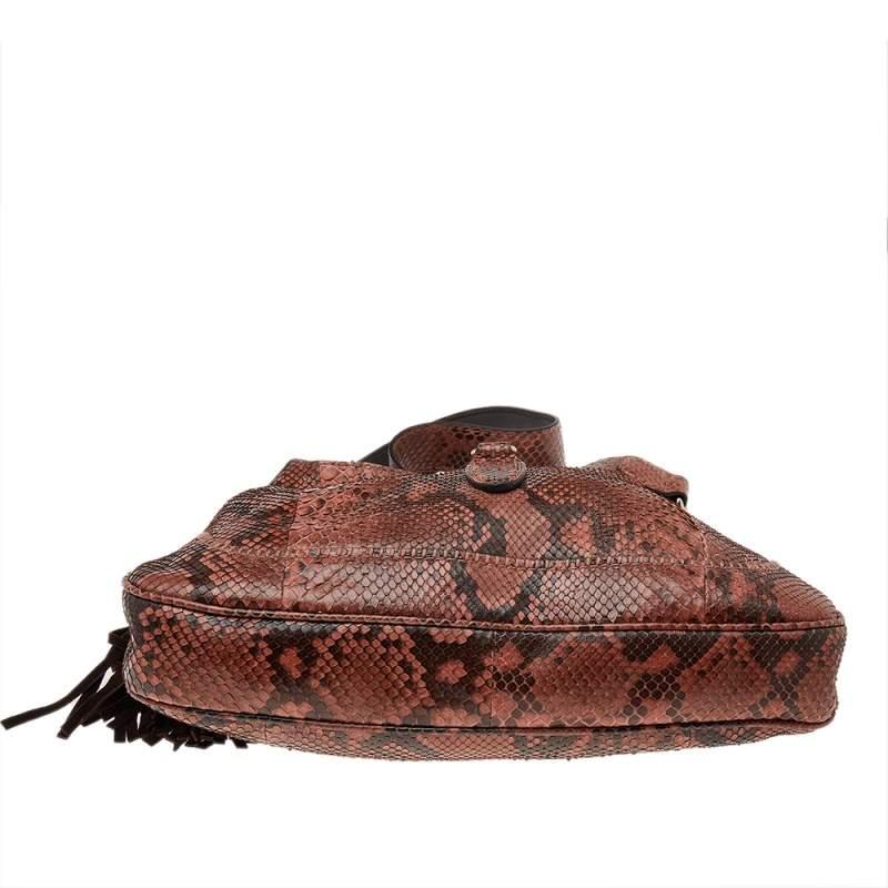 Gucci Multicolor Python and Leather Medium Jackie Hobo 5