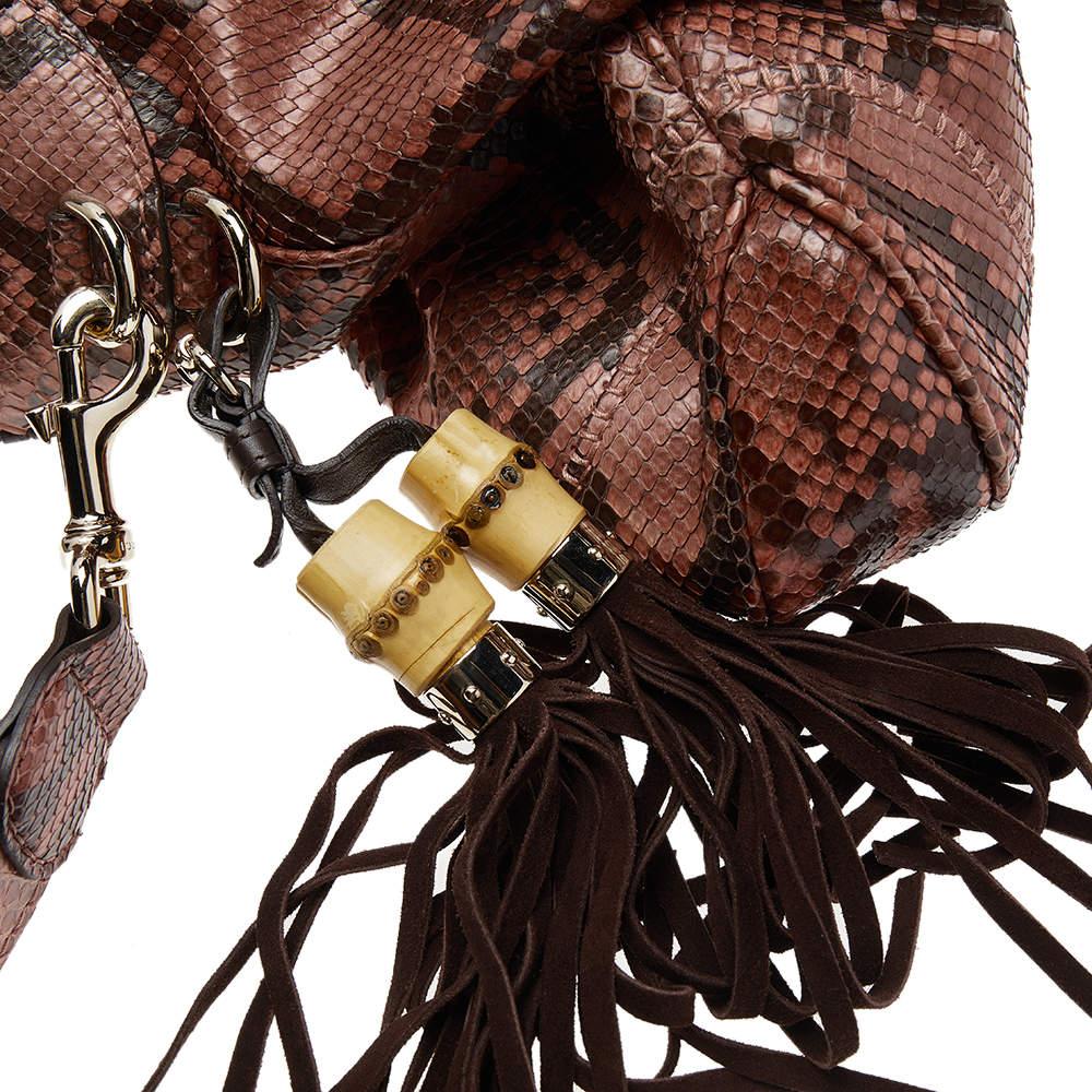 Gucci Multicolor Python and Leather Medium Jackie Hobo 6