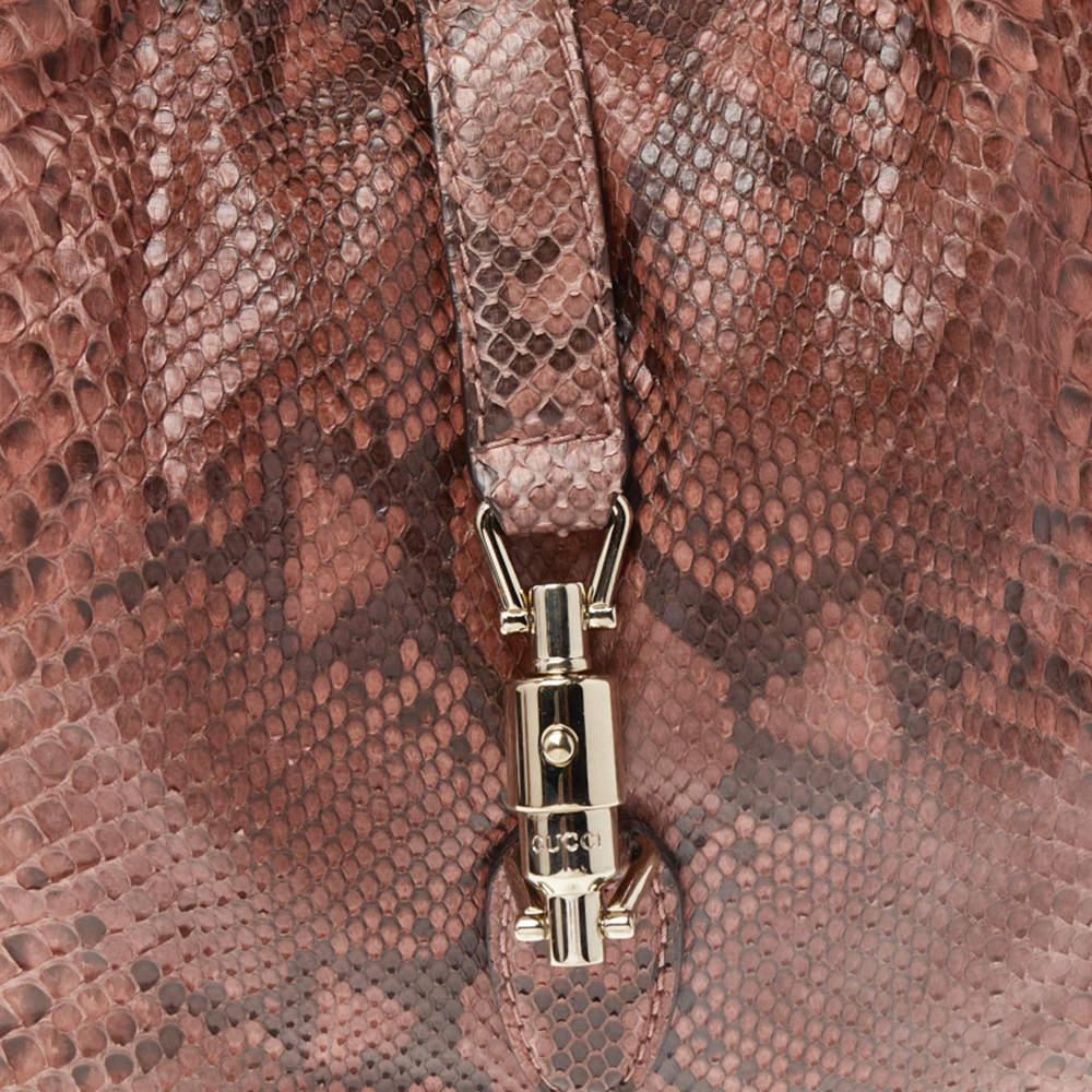 Gucci Multicolor Python and Leather Medium Jackie Hobo 7