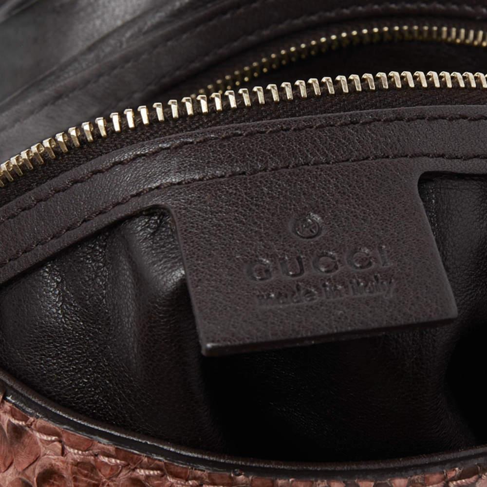 Gucci Multicolor Python and Leather Medium Jackie Hobo In Good Condition In Dubai, Al Qouz 2