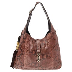 Gucci Multicolor Python and Leather Medium Jackie Hobo