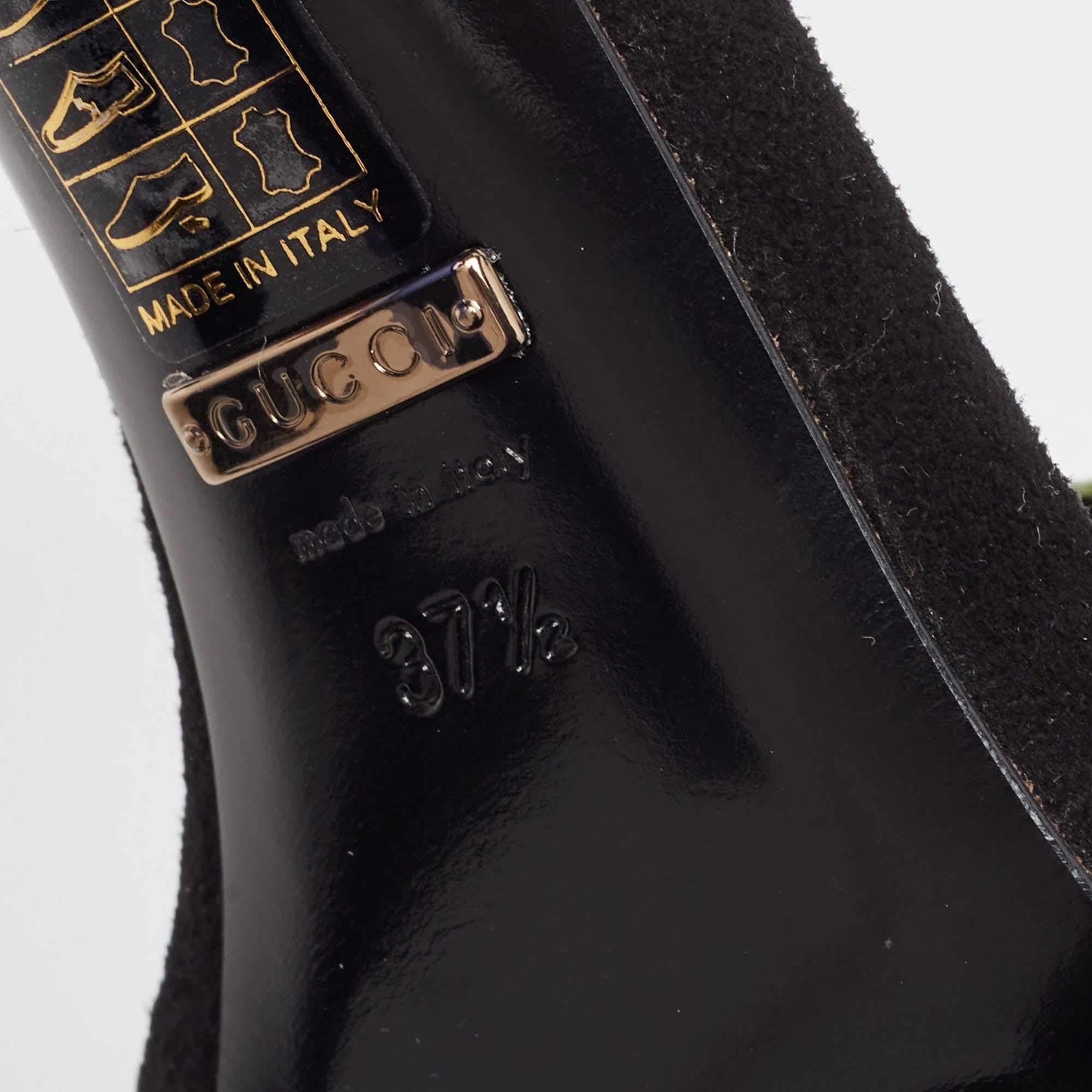 Mehrfarbige Python Liberty Sandalen mit offener Zehe und Knöchelriemen Größe 37,5 von Gucci im Angebot 3