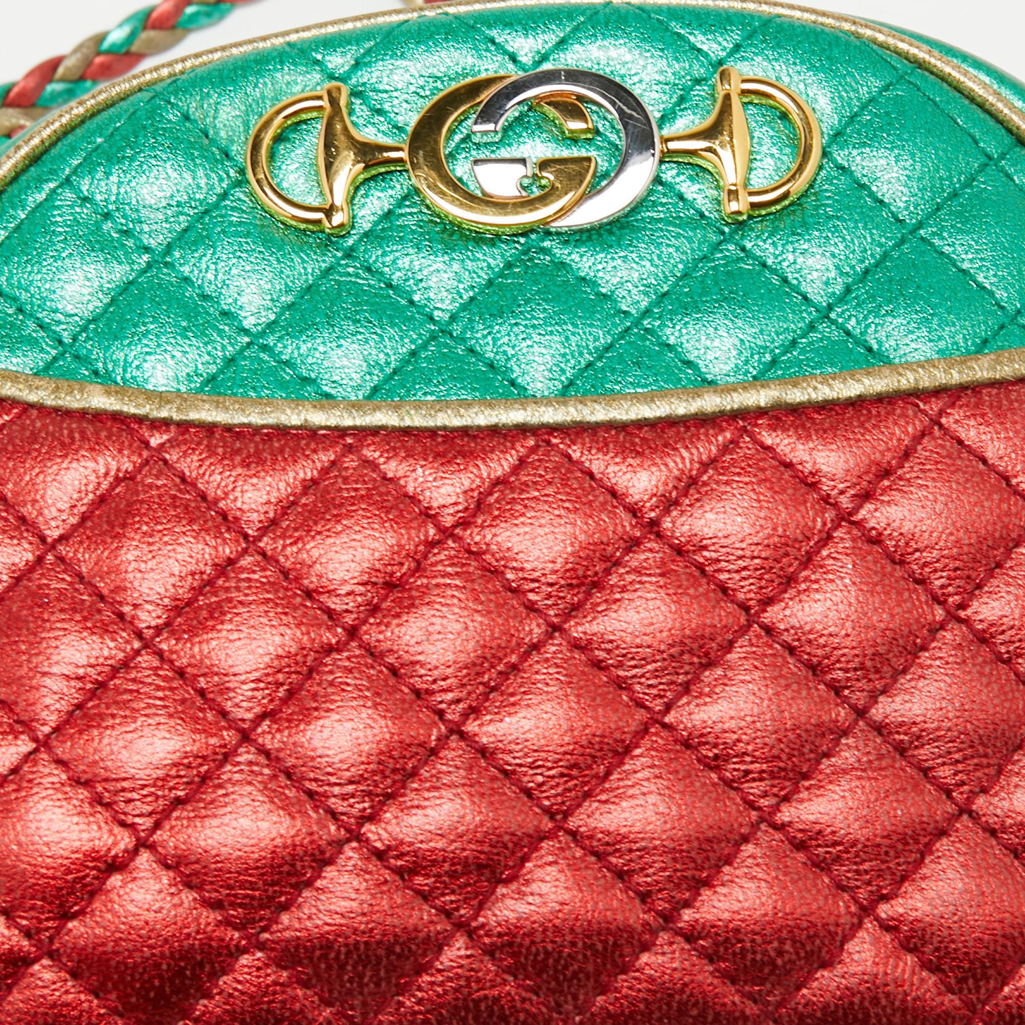 Gucci Multicolor Quilted Leather Mini Trapuntata Crossbody Bag 2