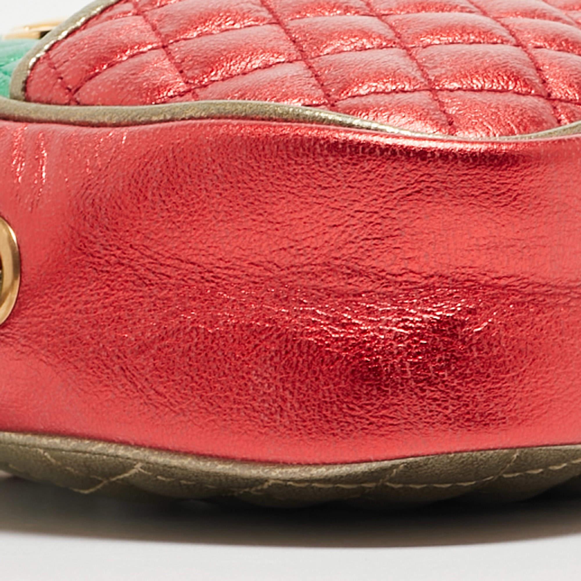 Gucci Multicolor Quilted Leather Mini Trapuntata Crossbody Bag 6