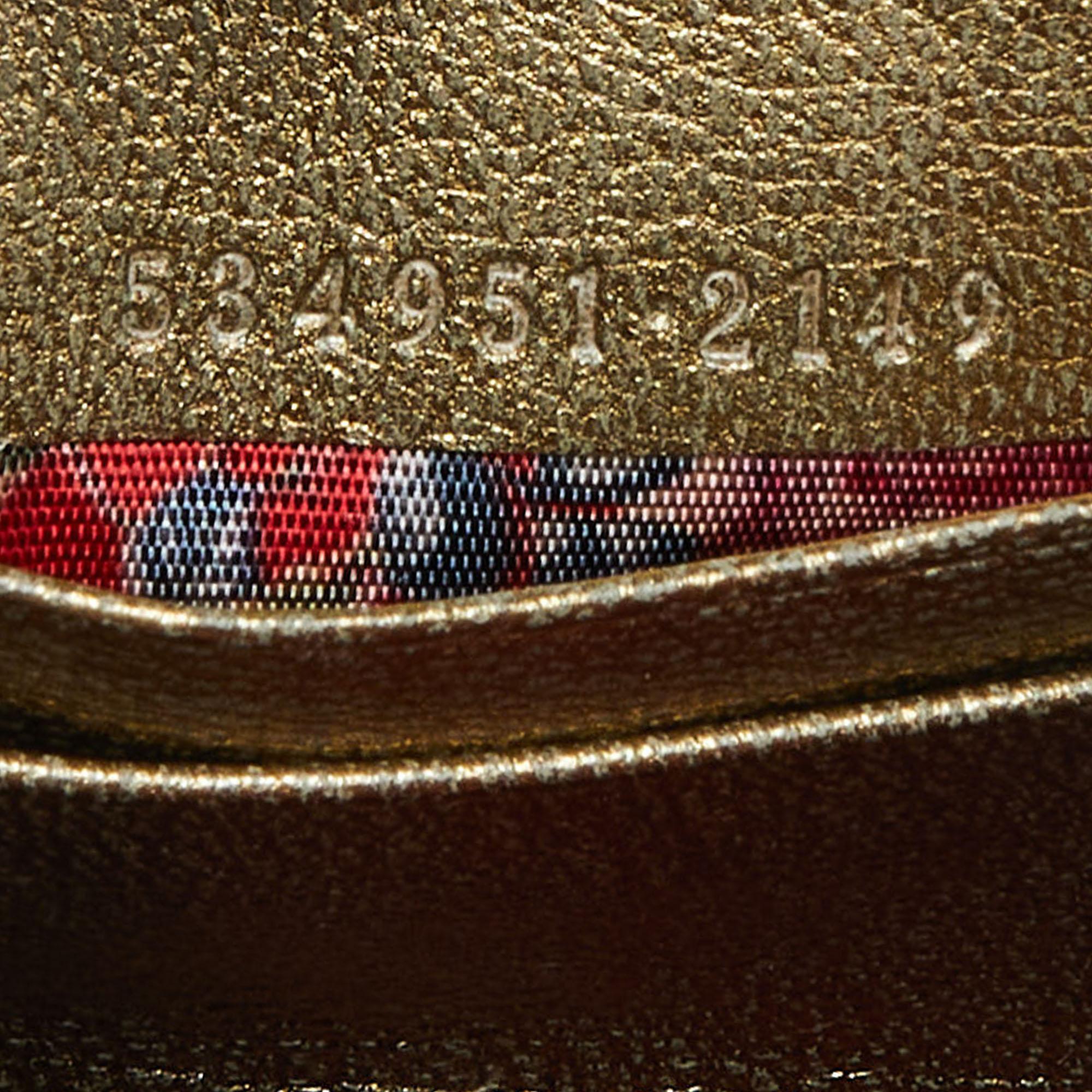 Mehrfarbige Mini Trapuntata Umhängetasche aus gestepptem Leder von Gucci im Angebot 6